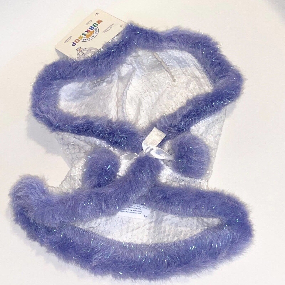 Build A Bear Reindeer Buddy Mini Cape Hood Merry Mission White Purple NEW